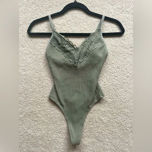 PINK pale green bodysuit (xs).